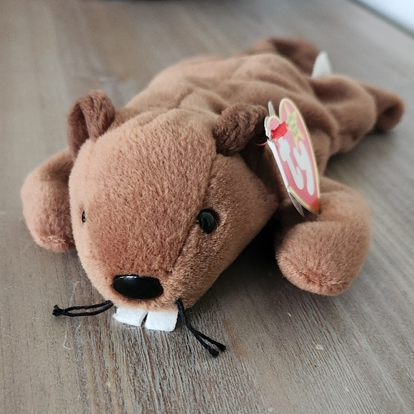 🦫 Ty Beanie Baby – Bucky the Beaver (1995) Vintage Collectible • Adorable Plush - Picture 2 of 12